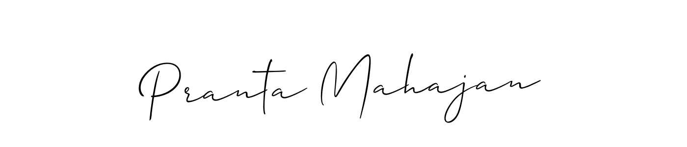 if you are searching for the best signature style for your name Pranta Mahajan. so please give up your signature search. here we have designed multiple signature styles  using Allison_Script. Pranta Mahajan signature style 2 images and pictures png