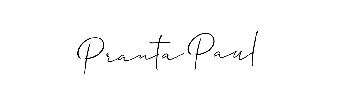 How to Draw Pranta Paul signature style? Allison_Script is a latest design signature styles for name Pranta Paul. Pranta Paul signature style 2 images and pictures png