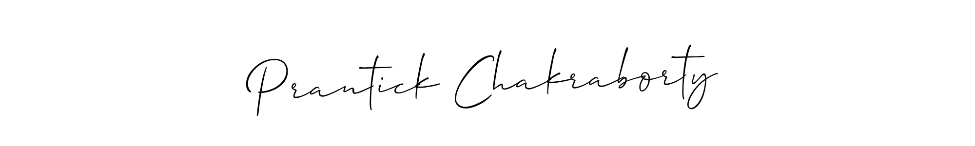Also we have Prantick Chakraborty name is the best signature style. Create professional handwritten signature collection using Allison_Script autograph style. Prantick Chakraborty signature style 2 images and pictures png