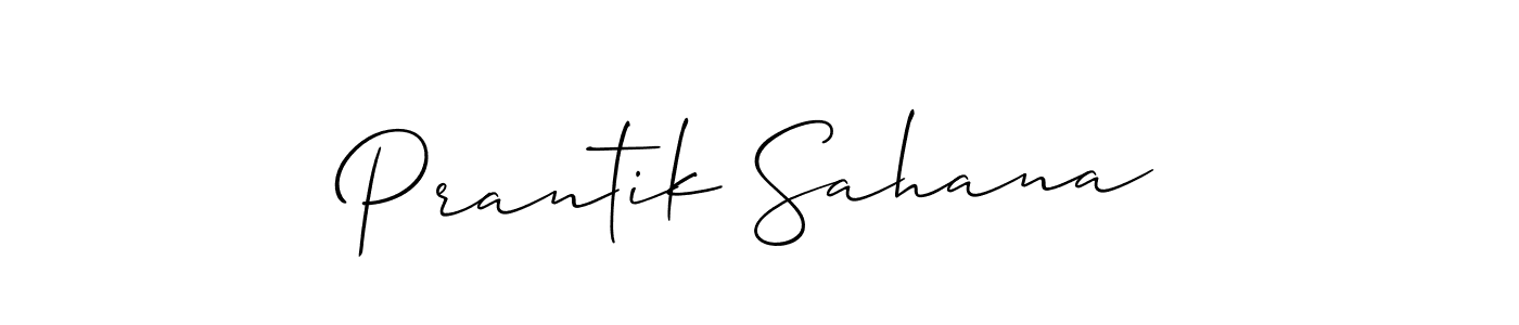 Use a signature maker to create a handwritten signature online. With this signature software, you can design (Allison_Script) your own signature for name Prantik Sahana. Prantik Sahana signature style 2 images and pictures png