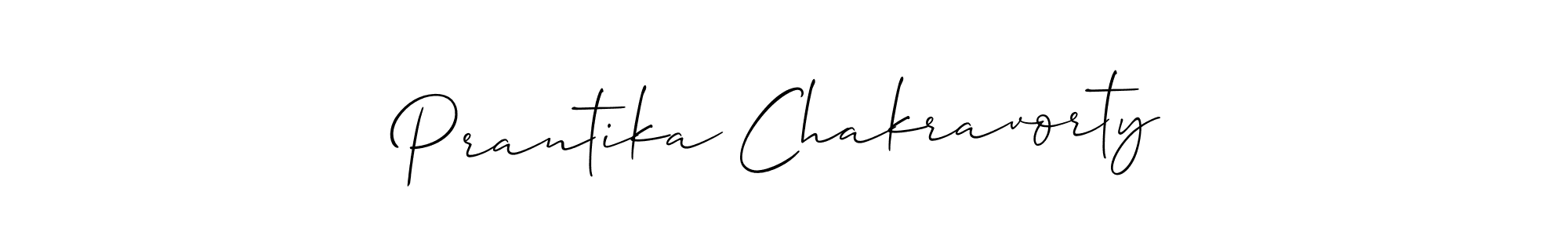 Allison_Script is a professional signature style that is perfect for those who want to add a touch of class to their signature. It is also a great choice for those who want to make their signature more unique. Get Prantika Chakravorty name to fancy signature for free. Prantika Chakravorty signature style 2 images and pictures png