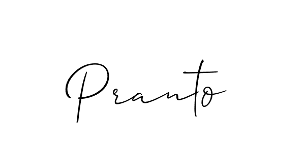 You should practise on your own different ways (Allison_Script) to write your name (Pranto) in signature. don't let someone else do it for you. Pranto signature style 2 images and pictures png