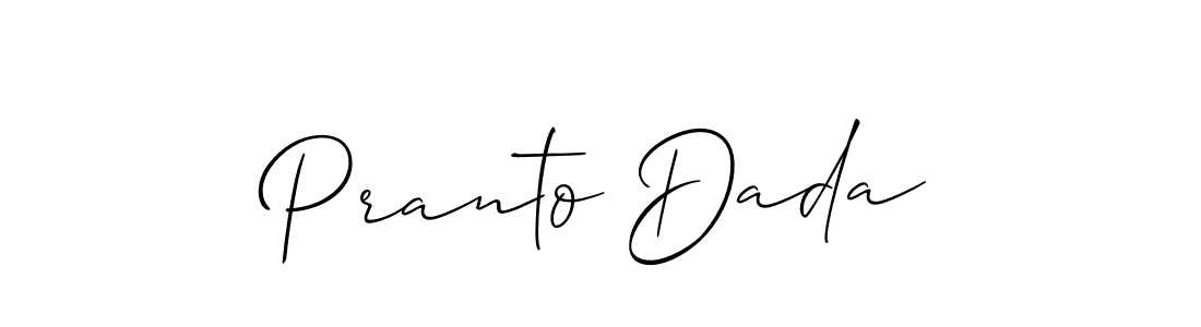 How to Draw Pranto Dada signature style? Allison_Script is a latest design signature styles for name Pranto Dada. Pranto Dada signature style 2 images and pictures png