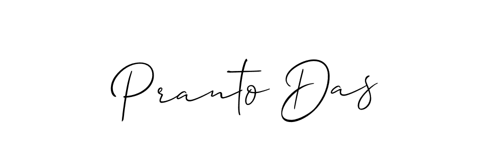 Also we have Pranto Das name is the best signature style. Create professional handwritten signature collection using Allison_Script autograph style. Pranto Das signature style 2 images and pictures png