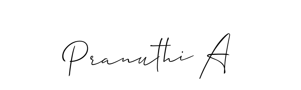 Best and Professional Signature Style for Pranuthi A. Allison_Script Best Signature Style Collection. Pranuthi A signature style 2 images and pictures png