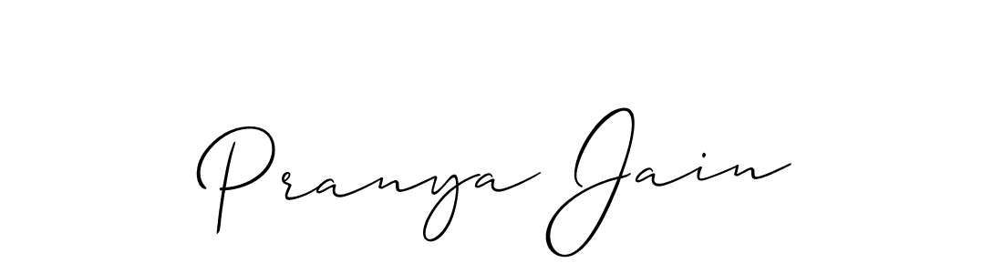 Once you've used our free online signature maker to create your best signature Allison_Script style, it's time to enjoy all of the benefits that Pranya Jain name signing documents. Pranya Jain signature style 2 images and pictures png