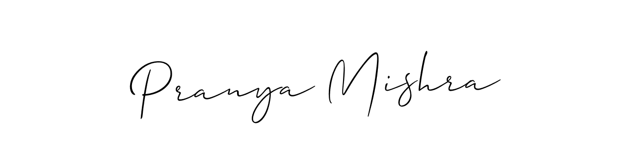 You should practise on your own different ways (Allison_Script) to write your name (Pranya Mishra) in signature. don't let someone else do it for you. Pranya Mishra signature style 2 images and pictures png