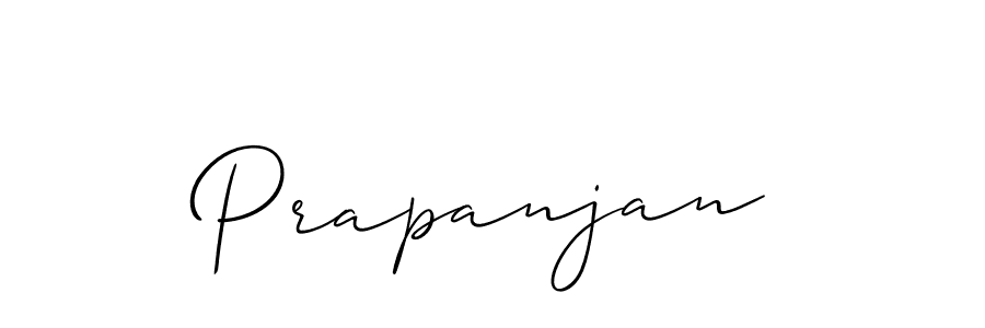 How to make Prapanjan signature? Allison_Script is a professional autograph style. Create handwritten signature for Prapanjan name. Prapanjan signature style 2 images and pictures png