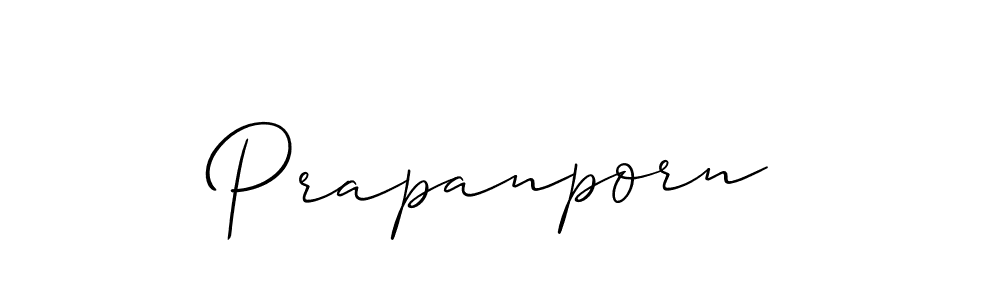 Make a beautiful signature design for name Prapanporn. With this signature (Allison_Script) style, you can create a handwritten signature for free. Prapanporn signature style 2 images and pictures png