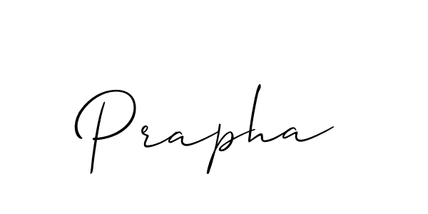 How to make Prapha signature? Allison_Script is a professional autograph style. Create handwritten signature for Prapha name. Prapha signature style 2 images and pictures png