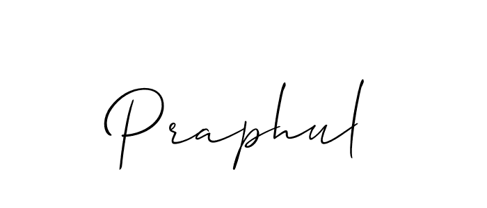 How to Draw Praphul signature style? Allison_Script is a latest design signature styles for name Praphul. Praphul signature style 2 images and pictures png