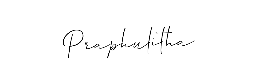 Similarly Allison_Script is the best handwritten signature design. Signature creator online .You can use it as an online autograph creator for name Praphulitha. Praphulitha signature style 2 images and pictures png