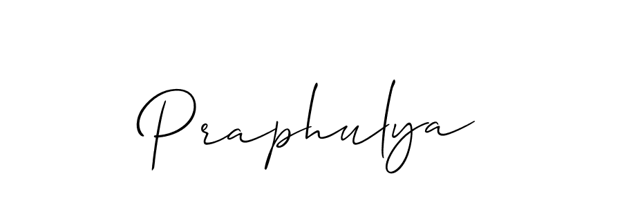 How to Draw Praphulya signature style? Allison_Script is a latest design signature styles for name Praphulya. Praphulya signature style 2 images and pictures png