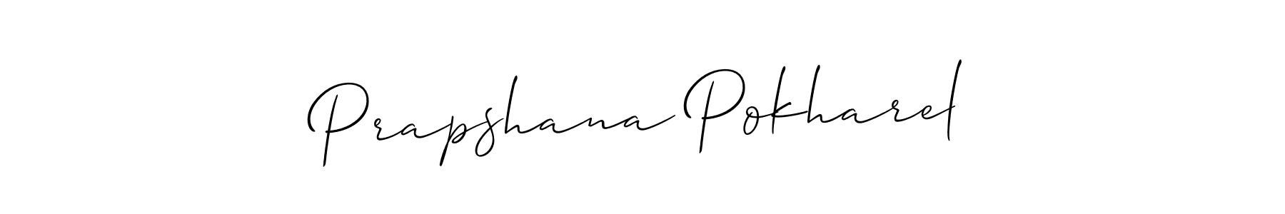 Once you've used our free online signature maker to create your best signature Allison_Script style, it's time to enjoy all of the benefits that Prapshana Pokharel name signing documents. Prapshana Pokharel signature style 2 images and pictures png