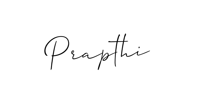 How to make Prapthi name signature. Use Allison_Script style for creating short signs online. This is the latest handwritten sign. Prapthi signature style 2 images and pictures png