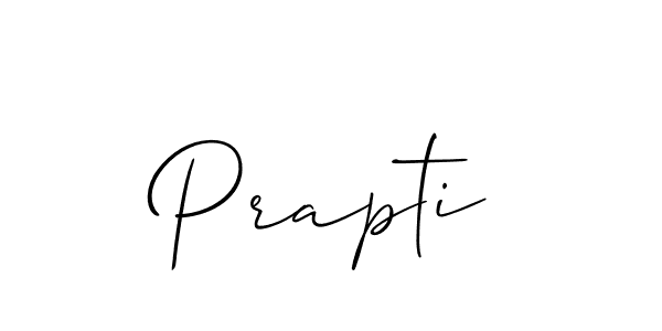 Best and Professional Signature Style for Prapti. Allison_Script Best Signature Style Collection. Prapti signature style 2 images and pictures png