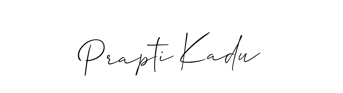 Best and Professional Signature Style for Prapti Kadu. Allison_Script Best Signature Style Collection. Prapti Kadu signature style 2 images and pictures png