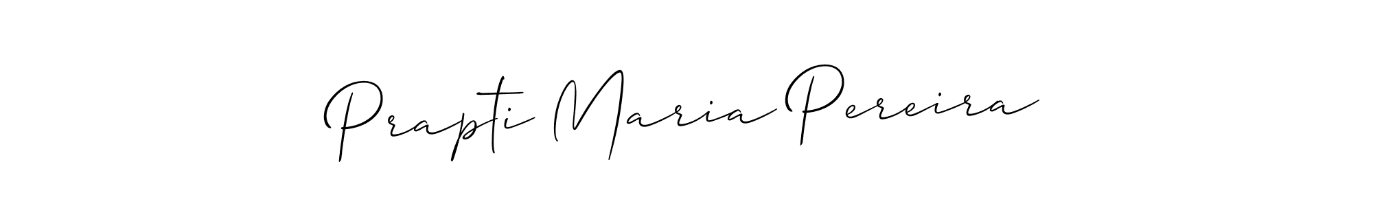 Also we have Prapti Maria Pereira name is the best signature style. Create professional handwritten signature collection using Allison_Script autograph style. Prapti Maria Pereira signature style 2 images and pictures png