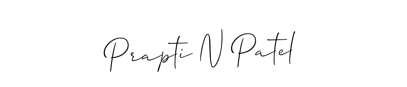 Use a signature maker to create a handwritten signature online. With this signature software, you can design (Allison_Script) your own signature for name Prapti N Patel. Prapti N Patel signature style 2 images and pictures png