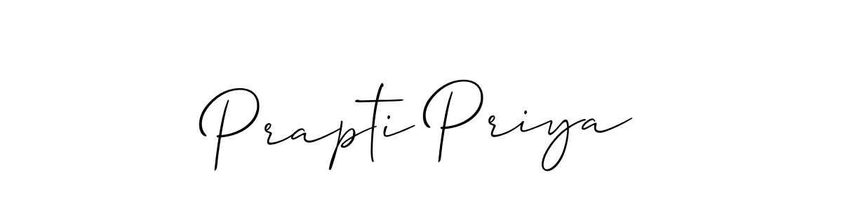 You can use this online signature creator to create a handwritten signature for the name Prapti Priya. This is the best online autograph maker. Prapti Priya signature style 2 images and pictures png