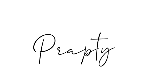 How to make Prapty name signature. Use Allison_Script style for creating short signs online. This is the latest handwritten sign. Prapty signature style 2 images and pictures png