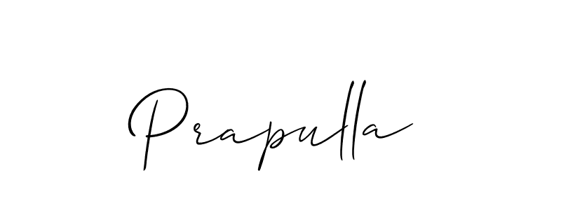 How to make Prapulla name signature. Use Allison_Script style for creating short signs online. This is the latest handwritten sign. Prapulla signature style 2 images and pictures png