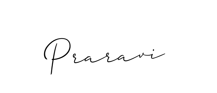 Create a beautiful signature design for name Praravi. With this signature (Allison_Script) fonts, you can make a handwritten signature for free. Praravi signature style 2 images and pictures png