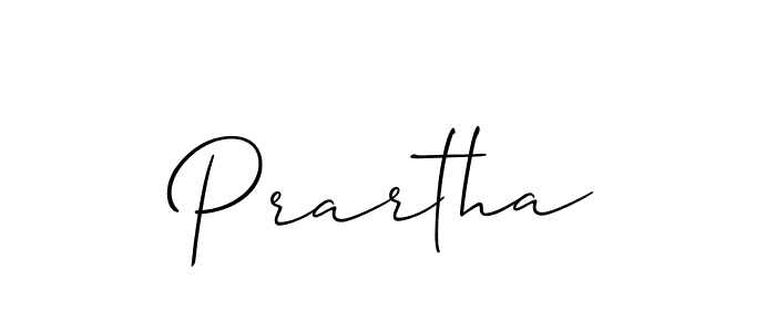 You should practise on your own different ways (Allison_Script) to write your name (Prartha) in signature. don't let someone else do it for you. Prartha signature style 2 images and pictures png