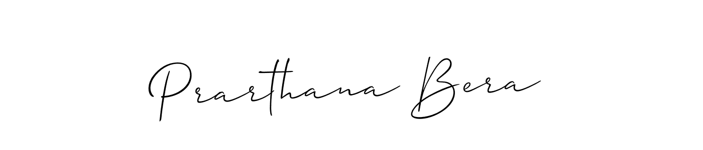 Make a short Prarthana Bera signature style. Manage your documents anywhere anytime using Allison_Script. Create and add eSignatures, submit forms, share and send files easily. Prarthana Bera signature style 2 images and pictures png