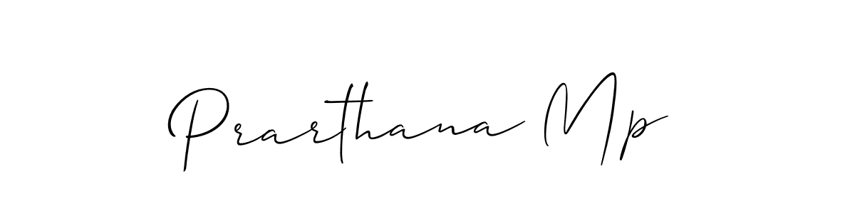 Prarthana Mp stylish signature style. Best Handwritten Sign (Allison_Script) for my name. Handwritten Signature Collection Ideas for my name Prarthana Mp. Prarthana Mp signature style 2 images and pictures png