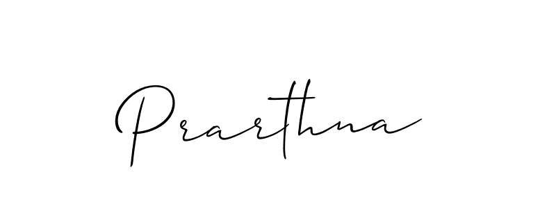 Prarthna stylish signature style. Best Handwritten Sign (Allison_Script) for my name. Handwritten Signature Collection Ideas for my name Prarthna. Prarthna signature style 2 images and pictures png