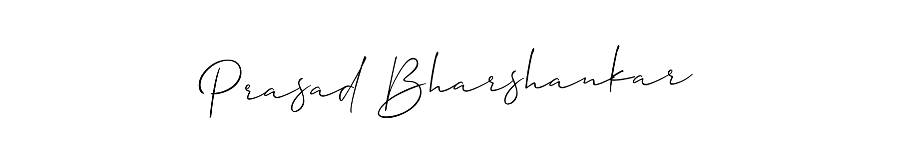 Allison_Script is a professional signature style that is perfect for those who want to add a touch of class to their signature. It is also a great choice for those who want to make their signature more unique. Get Prasad Bharshankar name to fancy signature for free. Prasad Bharshankar signature style 2 images and pictures png