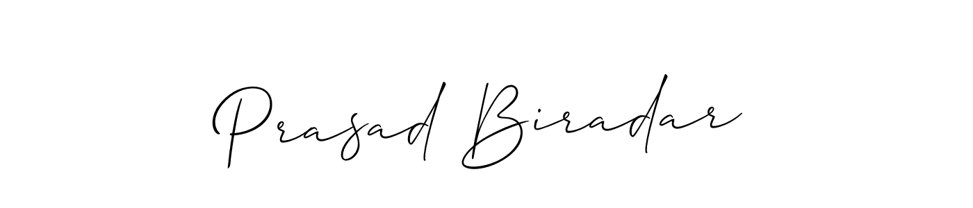 Also we have Prasad Biradar name is the best signature style. Create professional handwritten signature collection using Allison_Script autograph style. Prasad Biradar signature style 2 images and pictures png