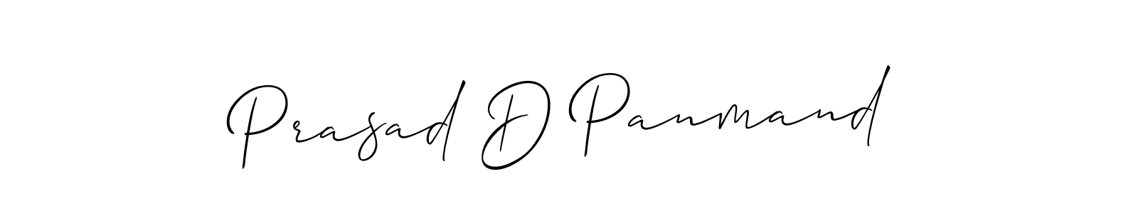 How to make Prasad D Panmand signature? Allison_Script is a professional autograph style. Create handwritten signature for Prasad D Panmand name. Prasad D Panmand signature style 2 images and pictures png