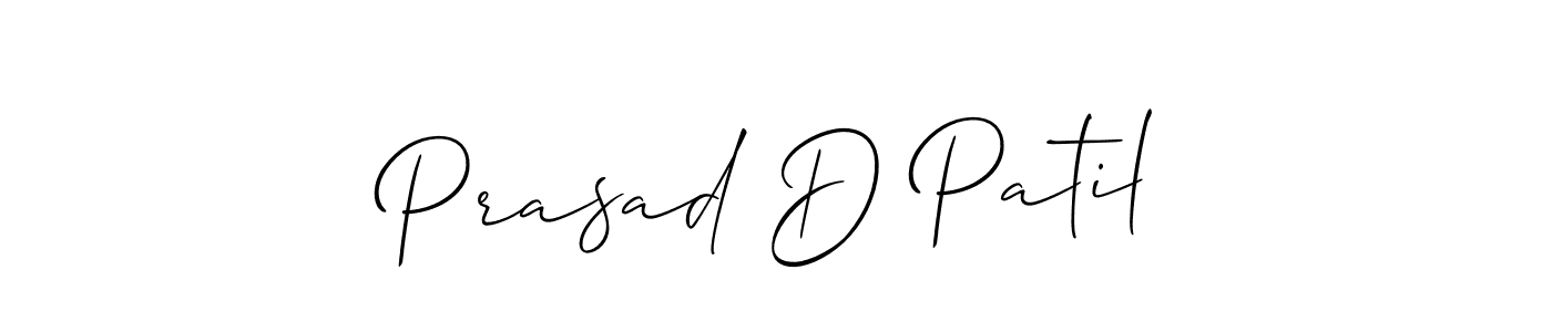 Prasad D Patil stylish signature style. Best Handwritten Sign (Allison_Script) for my name. Handwritten Signature Collection Ideas for my name Prasad D Patil. Prasad D Patil signature style 2 images and pictures png