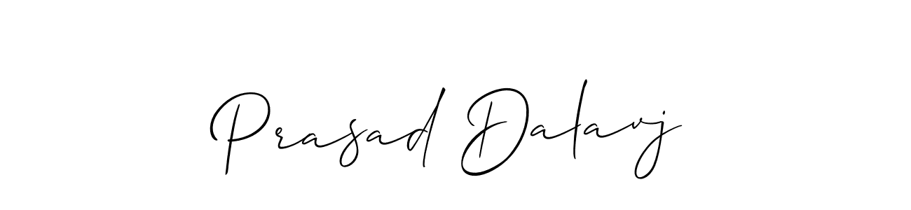How to make Prasad Dalavj signature? Allison_Script is a professional autograph style. Create handwritten signature for Prasad Dalavj name. Prasad Dalavj signature style 2 images and pictures png