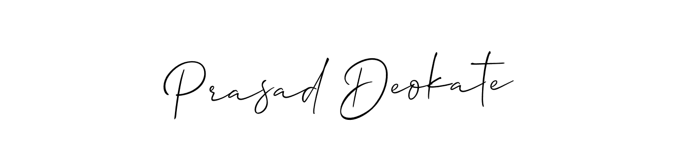 Make a beautiful signature design for name Prasad Deokate. Use this online signature maker to create a handwritten signature for free. Prasad Deokate signature style 2 images and pictures png