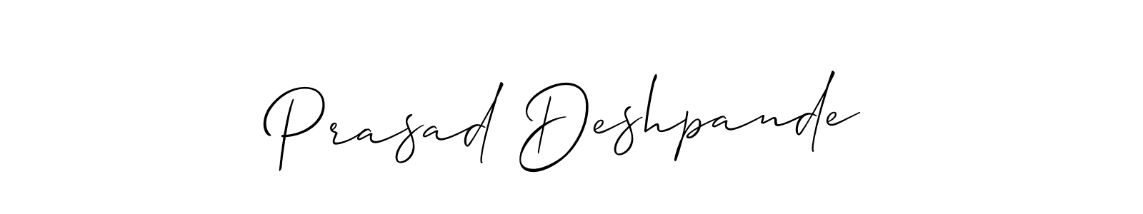 Prasad Deshpande stylish signature style. Best Handwritten Sign (Allison_Script) for my name. Handwritten Signature Collection Ideas for my name Prasad Deshpande. Prasad Deshpande signature style 2 images and pictures png