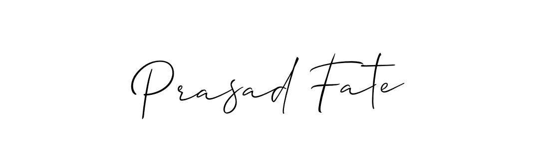 How to make Prasad Fate name signature. Use Allison_Script style for creating short signs online. This is the latest handwritten sign. Prasad Fate signature style 2 images and pictures png