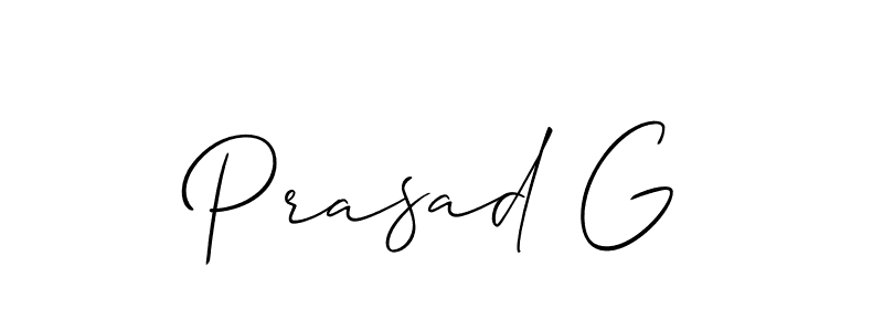 Make a beautiful signature design for name Prasad G. With this signature (Allison_Script) style, you can create a handwritten signature for free. Prasad G signature style 2 images and pictures png