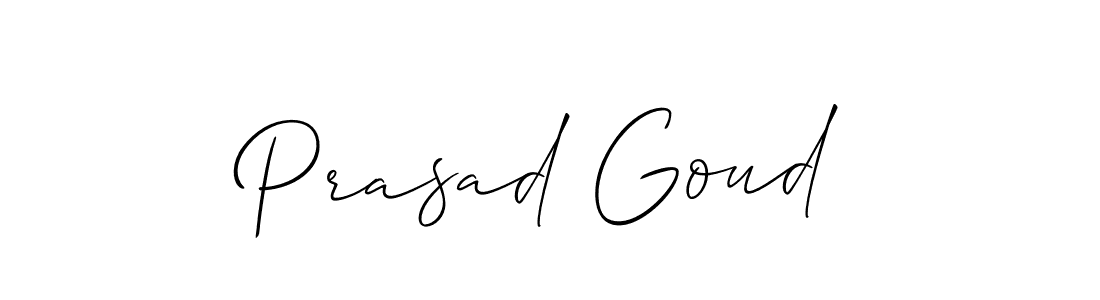 The best way (Allison_Script) to make a short signature is to pick only two or three words in your name. The name Prasad Goud include a total of six letters. For converting this name. Prasad Goud signature style 2 images and pictures png