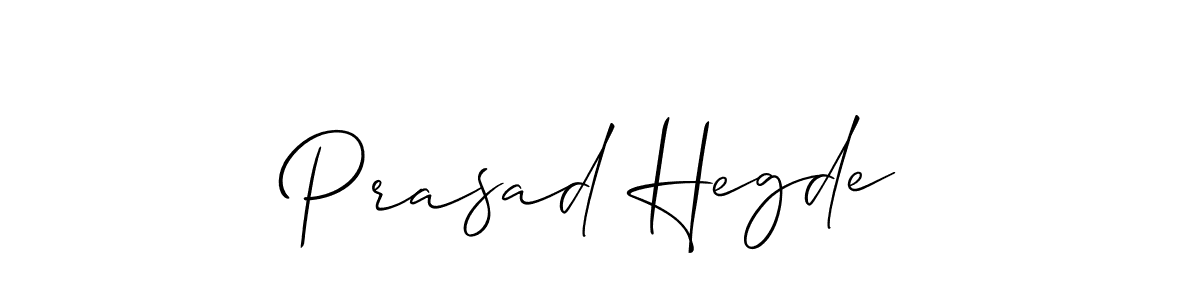The best way (Allison_Script) to make a short signature is to pick only two or three words in your name. The name Prasad Hegde include a total of six letters. For converting this name. Prasad Hegde signature style 2 images and pictures png