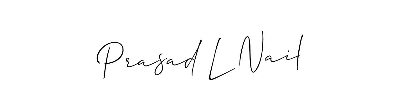 Make a beautiful signature design for name Prasad L Nail. Use this online signature maker to create a handwritten signature for free. Prasad L Nail signature style 2 images and pictures png