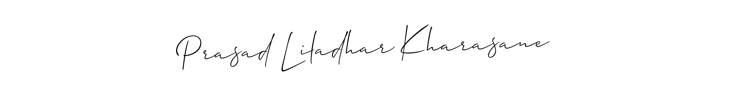 Prasad Liladhar Kharasane stylish signature style. Best Handwritten Sign (Allison_Script) for my name. Handwritten Signature Collection Ideas for my name Prasad Liladhar Kharasane. Prasad Liladhar Kharasane signature style 2 images and pictures png