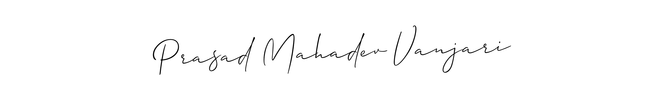 if you are searching for the best signature style for your name Prasad Mahadev Vanjari. so please give up your signature search. here we have designed multiple signature styles  using Allison_Script. Prasad Mahadev Vanjari signature style 2 images and pictures png