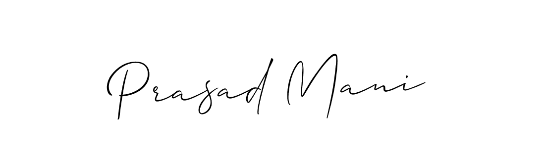 Similarly Allison_Script is the best handwritten signature design. Signature creator online .You can use it as an online autograph creator for name Prasad Mani. Prasad Mani signature style 2 images and pictures png