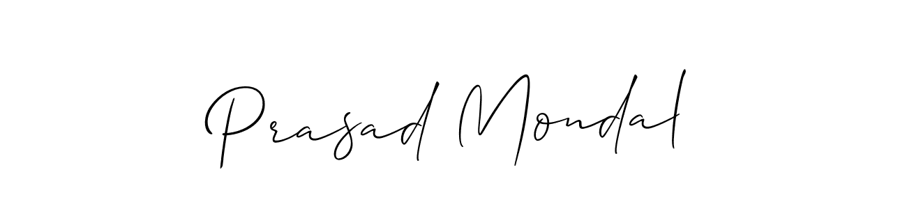 Allison_Script is a professional signature style that is perfect for those who want to add a touch of class to their signature. It is also a great choice for those who want to make their signature more unique. Get Prasad Mondal name to fancy signature for free. Prasad Mondal signature style 2 images and pictures png