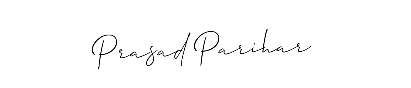 It looks lik you need a new signature style for name Prasad Parihar. Design unique handwritten (Allison_Script) signature with our free signature maker in just a few clicks. Prasad Parihar signature style 2 images and pictures png