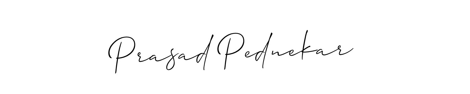 Also You can easily find your signature by using the search form. We will create Prasad Pednekar name handwritten signature images for you free of cost using Allison_Script sign style. Prasad Pednekar signature style 2 images and pictures png