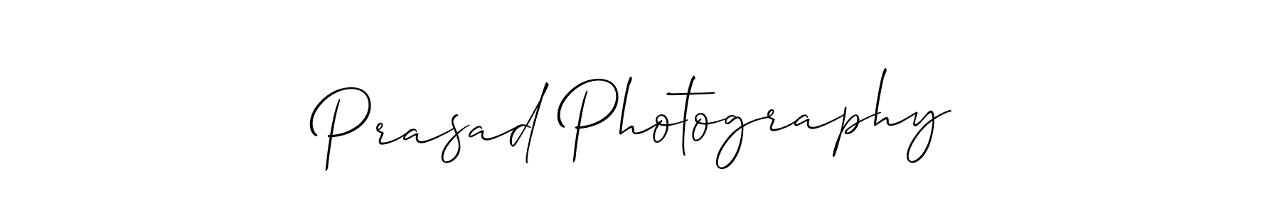 How to make Prasad Photography signature? Allison_Script is a professional autograph style. Create handwritten signature for Prasad Photography name. Prasad Photography signature style 2 images and pictures png